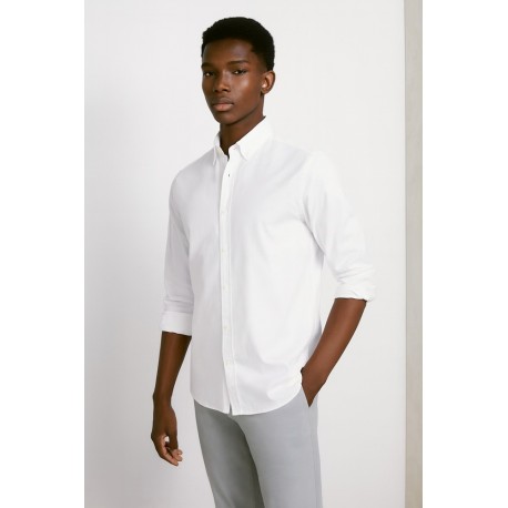 Camisa hombre Oxford lisa