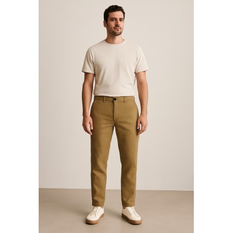 Hombre	 Pantalón chino lino