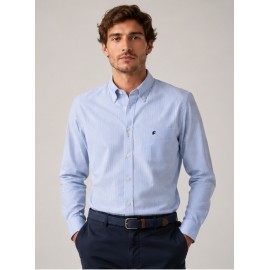 Camisa hombre rayas manga larga
