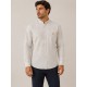 Camisa cuello mao hombre rayas