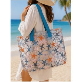 Mujer	 Bolso playa transparente Estrellas