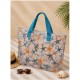 Mujer	 Bolso playa transparente Estrellas