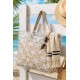 Mujer	 Bolso playa transparente Estrellas