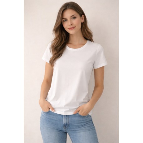 Mujer	 Camiseta manga corta básica para mujer