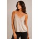 Top lencero satinado mujer