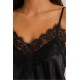 Top lencero satinado mujer