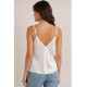 Top lencero satinado mujer