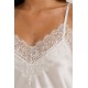 Top lencero satinado mujer