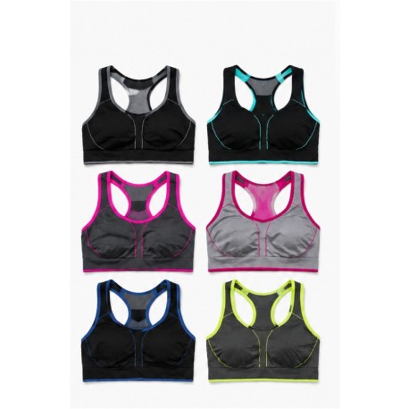 Sujetador deportivo mujer Fluor