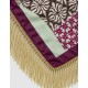Pañuelo estampado flecos mujer