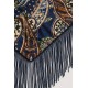 Bandana estampada flecos Vilanova