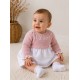Vestidos, Petos y Monos	 Vestido combinado plumeti bebé