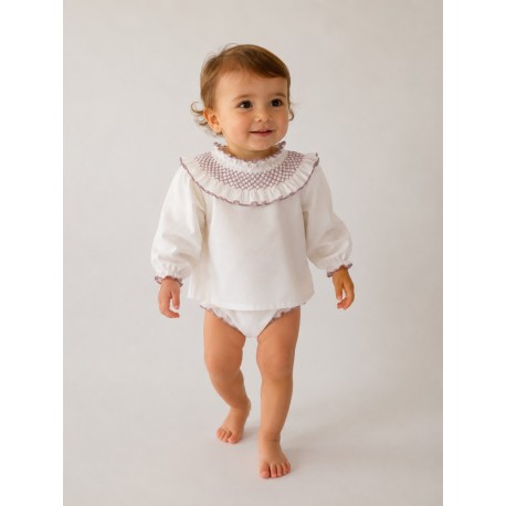 Blusas y Camisas	 Blusa bebé nido abeja Babidu