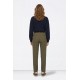Pantalones, Vaqueros y Leggins	 Pantalón mujer pinzas+cinturón Tiffosi