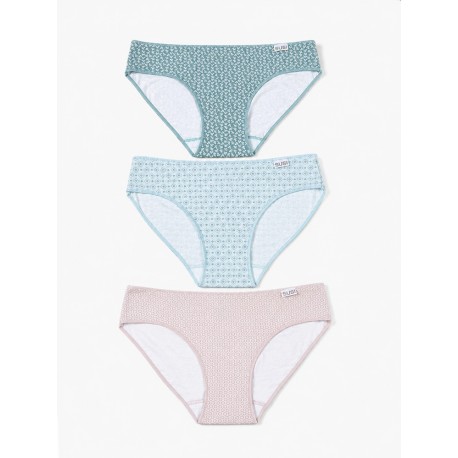 Pack tres bragas mujer estampadas