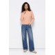Pantalones, Vaqueros y Leggins	 Tejano ancho mujer Tiffosi