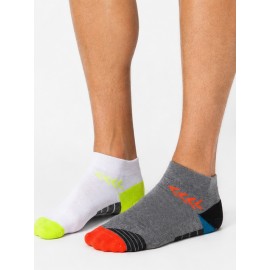 Calcetines	 Pack 3 calcetines tobilleros hombre fluor