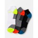 Calcetines	 Pack 3 calcetines tobilleros hombre fluor