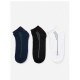 Calcetines	 Pack 3 calcetines tobilleros hombre rayas