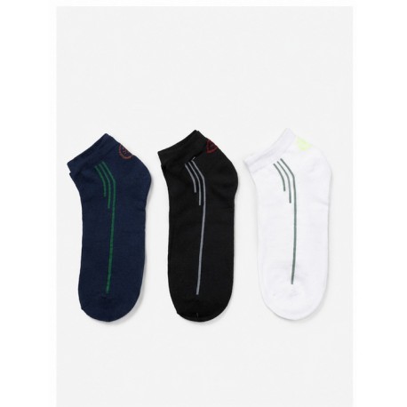 Calcetines	 Pack 3 calcetines tobilleros hombre rayas