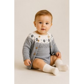 Conjuntos	 Conjunto ranita+chaqueta punto bebé