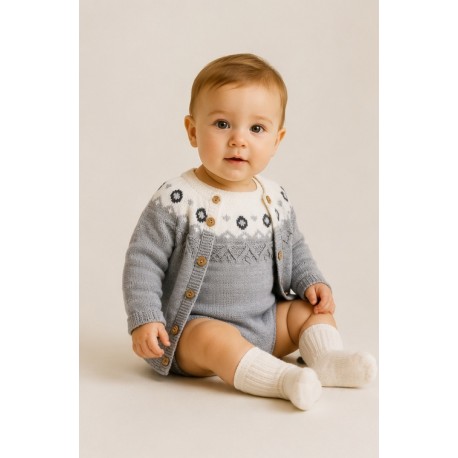 Conjuntos	 Conjunto ranita+chaqueta punto bebé
