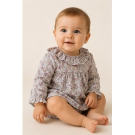 Vestidos, Petos y Monos	 Jesusín estampado floral bebé