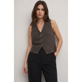Abrigos y Chaquetas	 Chaleco mujer botones Tiffosi