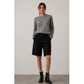 Pantalones, Vaqueros y Leggins	 Bermuda pinzas mujer Tiffosi
