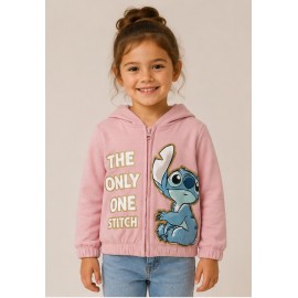 Jerséis y Sudaderas	 Sudadera Stitch niña capucha