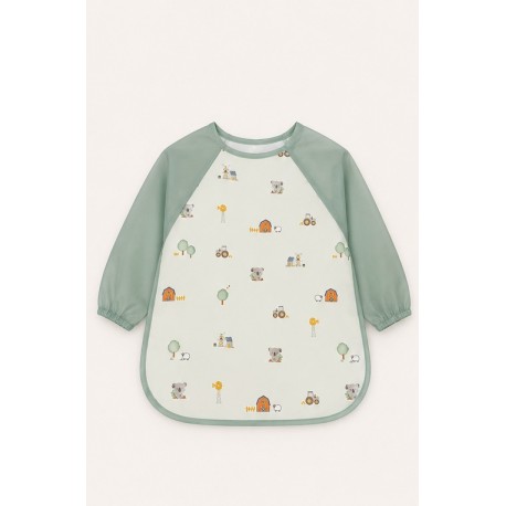 Babero mangas Granja Interbaby bebé