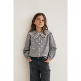 Blusas y Camisas	 Blusa vichy flores niña Zippy