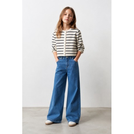 Pantalones, Vaqueros y Leggins	 Tejano Wide leg niña Zippy