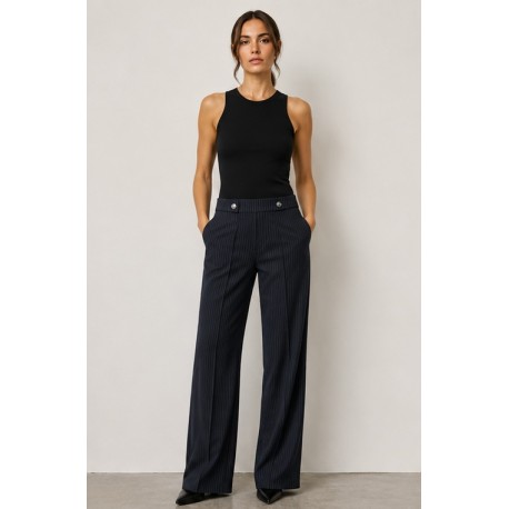 Pantalones, Vaqueros y Leggins	 Pantalón mujer botones Tiffosi