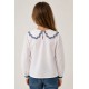 Blusas y Camisas	 Blusa cuello contraste niña Zippy