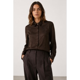 Blusas y Camisas	 Blusa lisa textura mujer Tiffosi