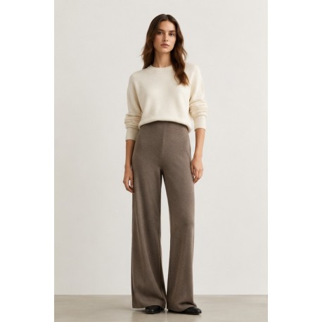 Pantalones, Vaqueros y Leggins	 Pantalón punto liso mujer Tiffosi