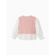 Jerséis y Sudaderas	 Chaleco combinado blusa niña Zippy