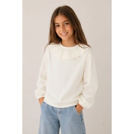 Jerséis y Sudaderas	 Jersey cuello volante niña Zippy
