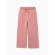 Pantalones, Vaqueros y Leggins	 Pantalón felpa niña liso Zippy