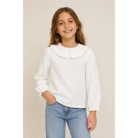 Camisetas y Polos	 Camiseta niña cuello bobo de Zippy