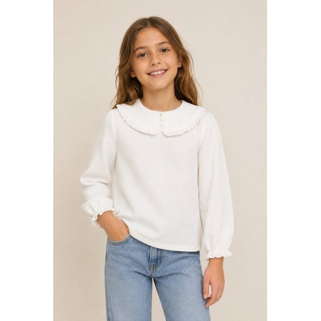 Camisetas y Polos	 Camiseta niña cuello bobo de Zippy