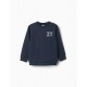 Jerséis y Sudaderas	 Sudadera niño texto Zippy