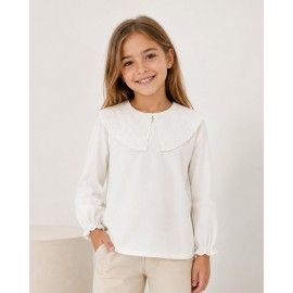 Camisetas y Polos	 Camiseta niña cuello perforado Zippy