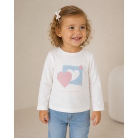 Camisetas y polos	 Camiseta bebé Corazones Zippy