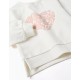 Jerséis y Sudaderas	 Sudadera corazón flores bebé Zippy