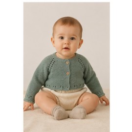Abrigos y Chaquetas	 Chaqueta calada corta bebé Del Sur