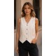 Abrigos y Chaquetas	 Chaleco antelina mujer flecos