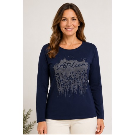 Camisetas y Polos	 Camiseta mujer Strass