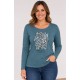 Camisetas y Polos	 Camiseta mujer purpurina